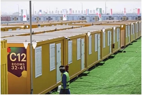 World cup container house
