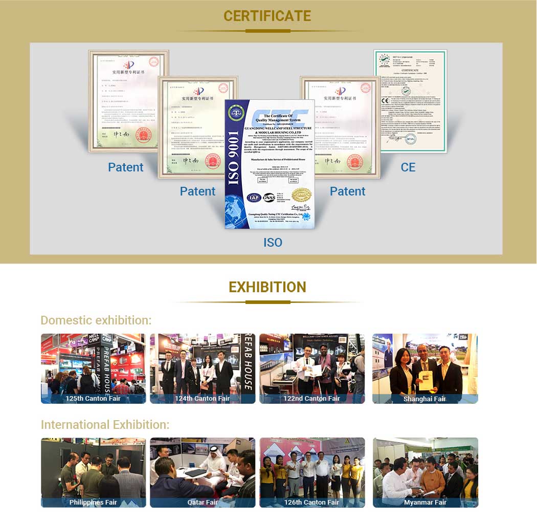 certificado de casa contenedor plegable