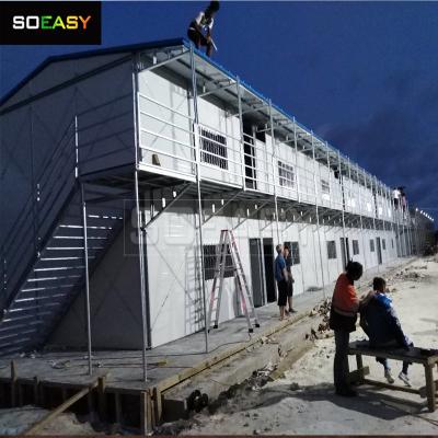Lowest Type Labor Camp Steel Frame And Sandwich Panel Wall In Construction Site Prefabricated K House Price