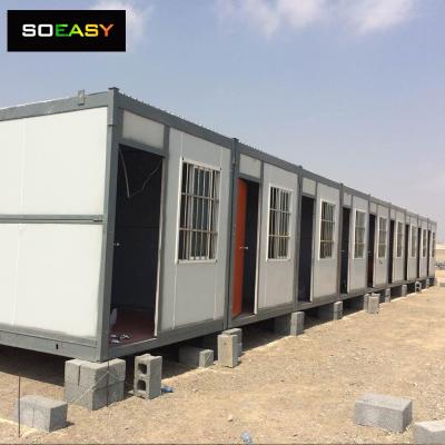 contenedor modular casa con cabina de energía solar contenedor plegable casa prefabricada/casa pequeña/casa diminuta para campo de trabajo/hotel/oficina/alojamiento para trabajadores
