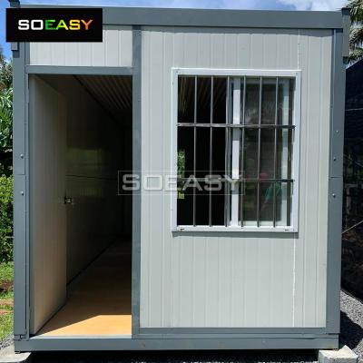 Casa modular de metal prefabricada prefabricada pequeña con embalaje plano/montaje/contenedor plegable para la venta
