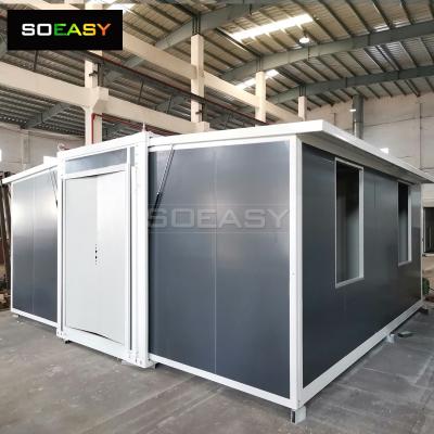Casa móvil prefabricada portátil prefabricada portátil del contenedor de envío de la estructura de acero modular prefabricada extensible de los 20/40FT de China
