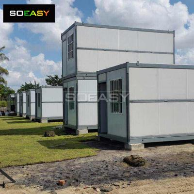 Casa plegable prefabricada, dormitorio, campamento minero, alojamiento, sitio de construcción, campo de trabajo