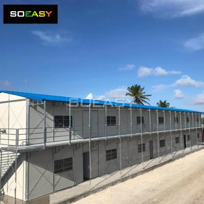 Casa modular prefabricada Alojamiento para trabajadores de campamentos de trabajo Alojamiento para campamentos mineros