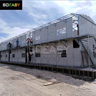 Oficina de obra Alojamiento para hombres Alojamiento en campamento minero Alojamiento para trabajadores Casa prefabricada