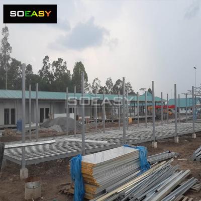 Alojamiento para hombres, construcción, oficina, casa prefabricada, solución de campamento de trabajo