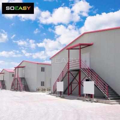 Casa prefabricada Alojamiento en campamentos de trabajo Campamento minero Dormitorio Oficina Campamento de petróleo y gas Sitio de construcción