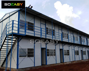 Casa prefabricada económica SOEASY para campo de trabajo, dormitorio, oficina, comedor, aula, clínica