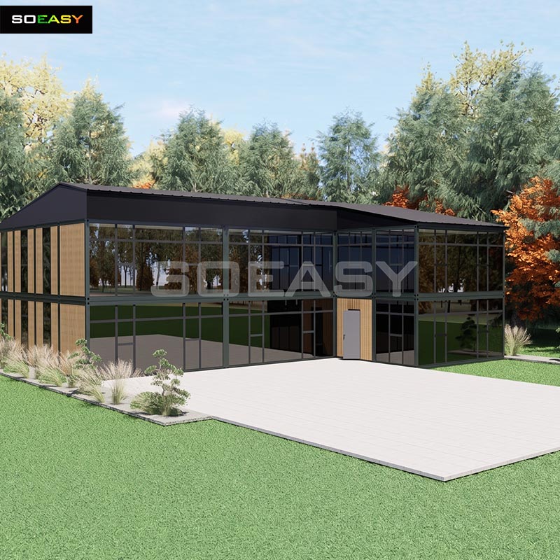 Serbia Double-Store Modular Exhibitions & Office Complex