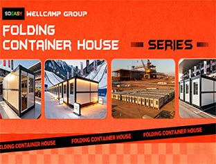 Casa contenedor plegable mágica, fácil de instalar y cómoda de mover.